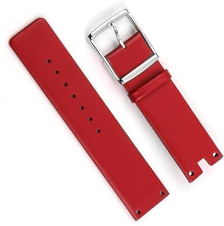 honyeuk Weiches, langlebiges Uhrenarmband aus Leder für Damen von Calvin Klein für CK K94231. Uhrenarmbänder für Herren(Red)