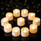 48 Pack Battery Tealights Flameless Led Fake Tea Light Flicker Bright Electric LED Tea Lights Candle, for Wedding Romantic, Mother's Day, Vovite, Aniversary, Party
