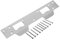 Gadpiparty Metal Repair Strike Plate with Dual Holes Reinforced Deadbolt Catch Plate Door Frame Repair Strike Plate for Enhanced Security