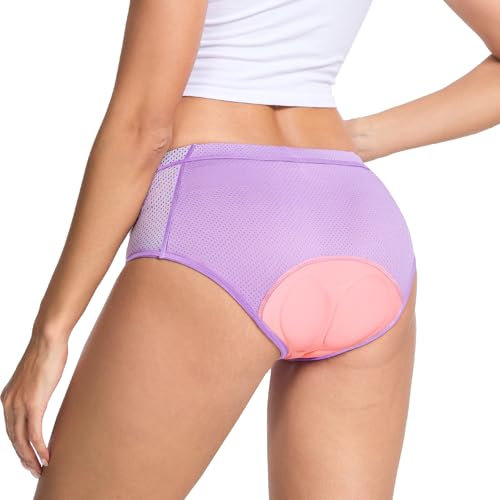 MEETWEE Pantalones Cortos de Ciclismo para Mujer, 4D Acolchados Culotte Ciclismo Mujer Secado Rápido Mallas Ciclista Transpirables Antideslizante