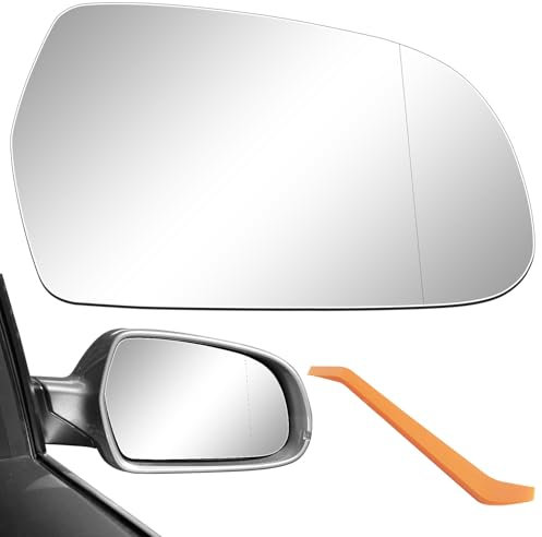 Spiegelglas Außenspiegel Kompatibel mit Audi A3 8P1/Cabriolet 8P7/Sportback 8PA/A4 8K2 B8/Avant 8K5 B8/A5 8T3/Cabriolet 8F7/Sportback 8TA Ersatzspiegel Beheizbar Rückspiegelglas Asphärisch - Rechts
