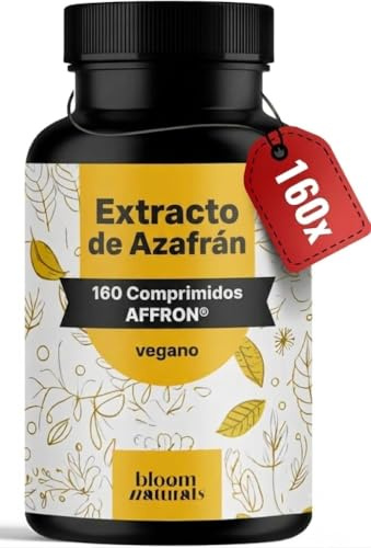 Safran Extrakt – 160 Tabletten – 30 mg AFFRON® pro Tag | Saffron Extract – vegan, produziert in Deutschland, laborgeprüft, leicht schluckbare Alternative zu Safran Kapseln
