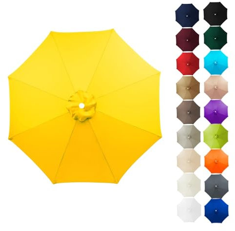 Toldo De Recambio De Sombrilla 6 Costillas 8 Costillas Tela Sombrilla De Poliéster Impermeable Lona De Repuesto Para Sombrilla De Jardín Villa Patio