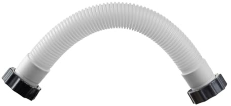 Krmoau Tuyau de Remplacement pour Pompe de Piscine, Tuyaux pour Piscines Hors-Sol, Connexion de 3.8 cm pour Systèmes de Piscine Hors Sol Salée Jardin Terrasse