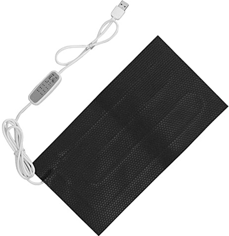 Temperaturregulierendes USB-Heizkissen, 10x20cm DC 5V | Wärmekissen Nacken-Lendenwirbelsäule, 4 Heizstufen für gezielte Wärme, Passt in Tasche, Büro und Homeoffice