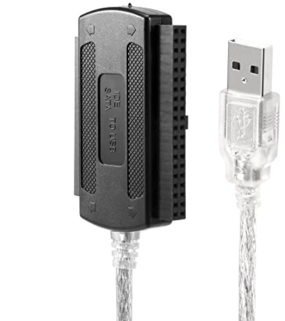 Bortivier USB 2.0 Male zu IDE Adapter Konverter Kabel Hard Drive Adapter Cable Fuer PC 2.5 3.5 HDD Festplatte