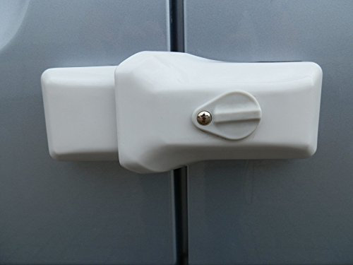 Milenco High Security Van Door Locks Triple Pack White Sold Secure Gold