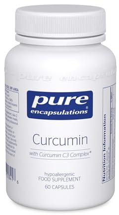 Pure Encapsulations Curcumin High Potency Turmeric C3 Complex, 60 Capsules | Clinically-Studied Turmeric C3 Complex, Standardised to Curcuminoids, Additive-Free & Research-Based Formula