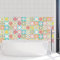 Walplus Fliesen Wand Sticker 24 Stück, Bunt, 10 X 10 X 0.02 CM