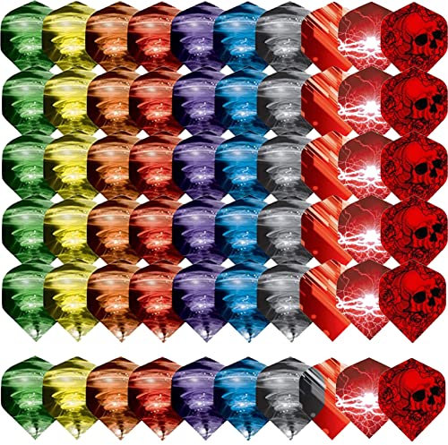 ToBeIT Dart Flights 60stk Darts Flights - Dart Zubehör Dart Flight 20sets in 10motive (Dart Flights 60stk)