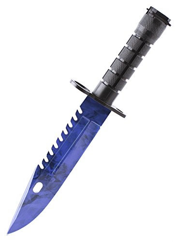 ariknives - Bajonett Knife Counter Skin Knife CS GO Strike Messe Jagdmesser taktisches Überlebens Camping Werkzeug Bayonet (Sapphire Blue Steel)