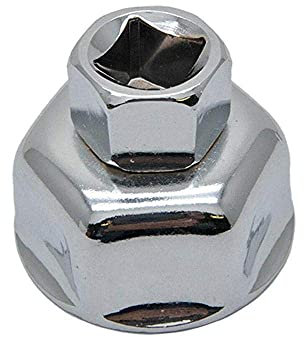 SANWAN - Llave de vaso para filtro de aceite (36 mm, 6P, cromada brillante, 1/2 unidades, herramienta de extracción para 8enz B-M-VV M52 M60 M73 V-VV)