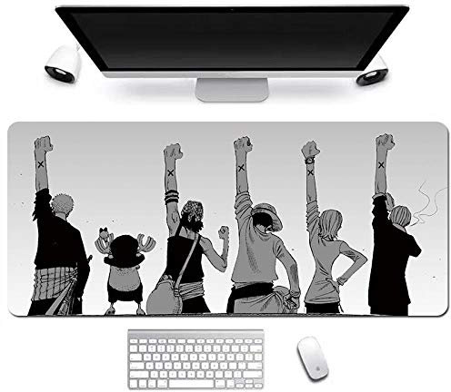 ITBT One Piece Tappetino Mouse Gaming 900x 400mm XXL per Mouse e PC, 3mm Mouse Pad Antiscivolo Fondo in Gomma con Bordi Cuciti, G