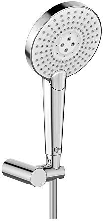Ideal Standard B1765AA Idealrain EVO JET Round Minikit Brauseschlauch Ø 125 mm, Brauseschlauch und Wandhalterung, chrom