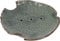 GURU SHOP Exotische Keramik Seifenschale - Fisch/grün, 2x12x12 cm, Seifenschalen
