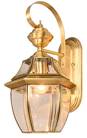 Außenwandleuchte, Laterne Wandleuchte Wasserdicht Wandleuchte Veranda Lichter Wandhalterung Schatten Mit Glaslampe Für Zu Hause, Flur Lampe Pavillon Lampe