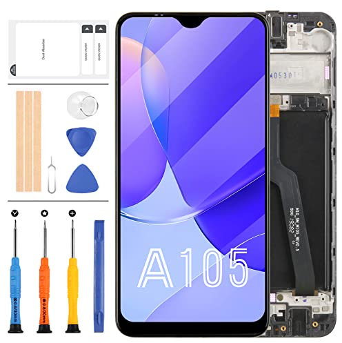 Écran de rechange d'origine pour Samsung Galaxy A10 2019 A105F écran LCD A105 A105G A105M A105F/DS SM-A105 Écran tactile Digitizer Panneau de réparation Kits (double avec cadre)