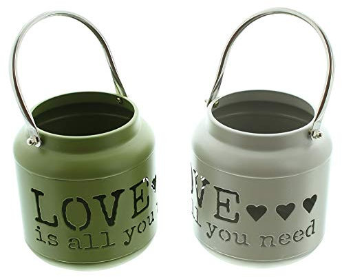 Windlicht Love, im 2er Set