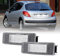 2X LED License Number Plate Lights 12V White SMD Car Styling Lamp For Peugeot 106 1007 207 307 308 3008 406 407 508 806 Citroen C2 C3 C4 C5 C6 DS3