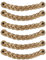 Brute Strength - Ledergriffe für Möbel - Geflochten - Natur - 6 Stück - 20 x 2,5 cm - Schrankgriff, Türgriff für Küche, Bad, Schränke, Kommode, Holz