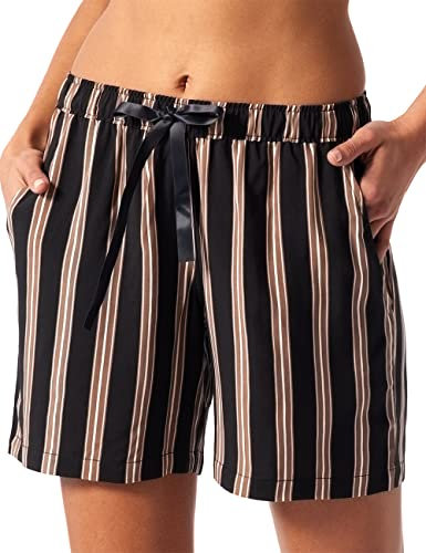Schiesser Damen Mix & Relax Webhose Kurz' Pyjamaunterteil, Blickdicht, Braun, 44