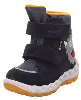 Superfit Icebird warm gefütterte Gore-Tex Schneestiefel, GRAU/GELB 2000, 24 EU