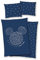 Tex idea Disney Mickey Mouse Bettwäsche 80x80 + 135x200 cm 100% Baumwolle mit Reißverschluss, Blau