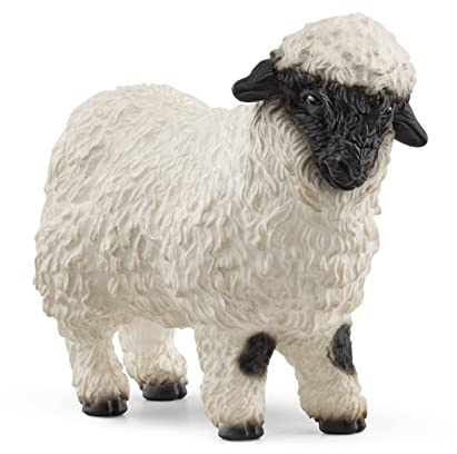Schleich Farm World - Valais Black-Nosed Sheep - Kids Ages 3+ | 13965 | Farm Animal Figurine, Realistic Animal Toys, Barn Toy for Kids 3+, Screen-Free Imaginative Pretend Play, Montessori Toy