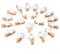 Vicloon Mini Pinces à Linge en Bois, 90PCS Mini Pinces Déco, Petites Pinces à Linge en Bois pour Mariage, Noël St Valentin, Travaux Manuels, Photo Clip, Décoration de la Maison (Pentacle)