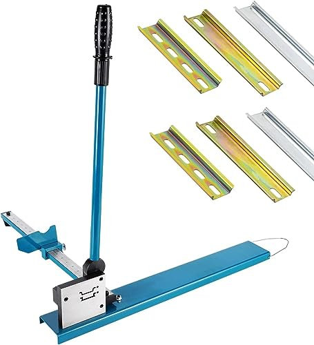 Coupe-Rail DIN, Machine de Découpe de Rail en Aluminium, Coupe-Rail de Guidage Manuel avec Règle de Mesure pour Couper L'acier À Fente/Rail en Aluminium de 35 Mm de Largeur, 7,5 Mm de Hauteur