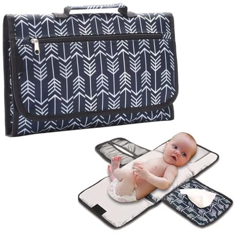 JOCXZI Colchones Plegables para Cambiador,Cambiador de Viaje, Mesa para Cambiar pañales, Cambiador de Viaje Plegable para bebé, Cambiador de pañales portátil, Bolsa de Maternidad para recién Nacidos