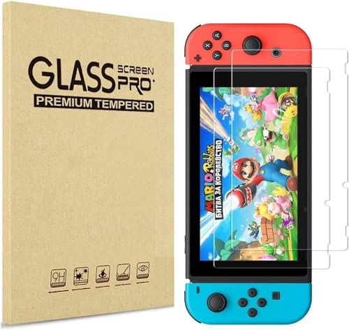 ELECTRONICFIX X1 Protection Switch écran vitre verre trempé film compatible avec Nintendo Switch