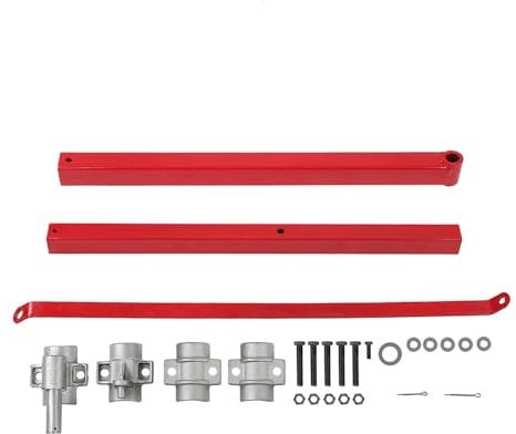 Electric Hoist Support Arm - Scaffold Mount Lifting Pole Bracket with 600kg Load Capacity for Material Handling in Warehouses, Factories