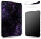 Progettata per iPad Air 5a generazione 2022/iPad Air 4a generazione 2020 da 11,9 pollici, retro trasparente con galassia viola, protezione angolare sottile in morbido TPU antiurto