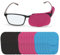 Mezrkuwr Lot de 18 cache-yeux réutilisables en tissu non tissé médical pour lunettes pour amblyopie, strabisme, pour adultes et enfants