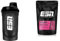 ESN Shaker, Black, 600 ml, auslaufsicher, Shaker mit Messskala zum einfachen Dosieren + Designer Whey Protein Pulver, Vanilla, 1 kg, Bis zu 23 g Protein pro Portion, made in Germany
