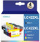 KEENKLE LC422XLVAL Tintenpatronen Kompatible für Brother LC422 LC-422XLVAL für Brother MFC-J5340DW MFC-J5345DW MFC-J5740DW MFC-J6540DW MFC-J6940DW