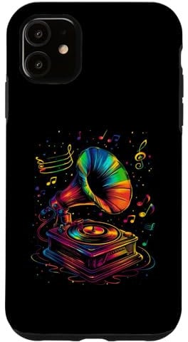 Hülle für iPhone 11 Grammophon Grammophon Old School Phonograph Popart