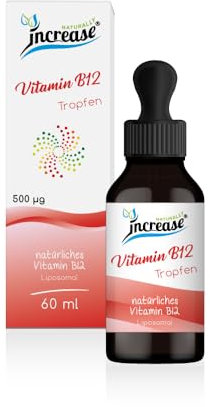 Liposomale Vitamin B12 Tropfen hochdosiert - (150.000µg Vitamin B12 pro Packung) 500µg Vitamin B12 pro Tagesdosis - Methylcobalamin - Alkoholfrei - MCT Öl - Hohe Bioverfügbarkeit