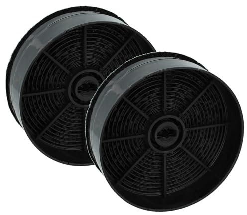 vhbw 2X Aktivkohlefilter kompatibel mit Faber FLEXA 1M 33C H S LLED, FLEXA 400 X A60, FLEXA Plus, ILMA, ILMA Touch Dunstabzugshaube - 12,4 cm