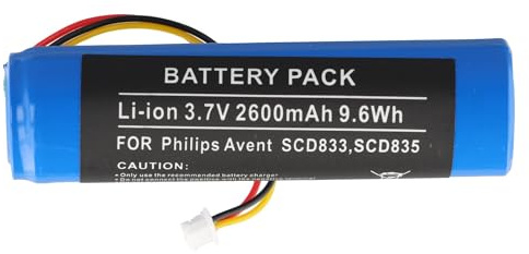 Akku kompatibel mit Philips Avent SCD833, SCD835, Li-ion, 3,7V, 2600mAh, 9,6Wh
