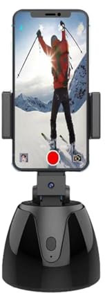 Smartphone Gimbal Stabilizer - Phone Stand Portable Gimbal, Vlogging Stabilizer with 360 Degree Rotation | Phone Stand Portable Gimbal, Cell Phone Holder Stabilizer with Face/Object Tracking