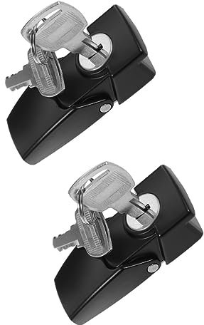 DOITOOL 2 Sätze Schrankschloss Haspschloss Elektronisch Handhaben Kommode Sperren Verriegelung Schreibtischschloss Bausatz Nockenschloss Für Schubladen Knopf Schließfach Eisen