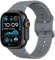 Astorgos Sport Armband Kompatibel mit Apple Watch Ultra 2/Ultra 49mm,S10 46mm,9/8/7 45mm,SE2/SE/6/5/4 44mm,3/2/1 42mm, Weich Silikon Apfelband Armbänder für Herren Damen, Space Grau
