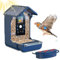 Rkdely Bird Feeder with Camera, 1080P HD Bird House Camera Solar Powered, Auto Capture Photo&Video Waterproof, PIR Motion Sense Birds- 32GB SD Card