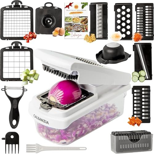 Multifunctional Kitchen Mandolin - Vegetable Slicer, Grater, Peeler, Chip Accessory - Fast, Secure and Professional Stainless Steel Slicer - Practical Gadget for Vegetables, Potatoes, Julienne