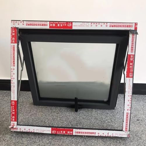 Fenetre Fenêtre à Battant Verrouillable, Fenêtres de Maison, Fenêtres de Remplacement Encastrées, Fenêtres de Maison en Verre Trempé pour Sous-sol de Bureau ou de Hangar(16x23in/40x60cm)