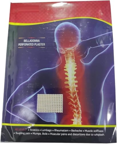 JEVR Belladonna Perforated Plaster (10cm x 16cm) - 10 Sheets x Pack of 2
