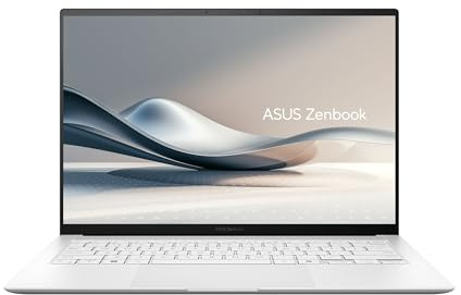 ASUS Zenbook S14 | 14 WQXGA+ | Ultra 7 258V | RAM: 32GB | SSD: 500GB | Laptop in Scandinavian White | OLED | beleuchtete Tastatur | Copilot+ | Windows 11 Pro | Office 2024 Pro