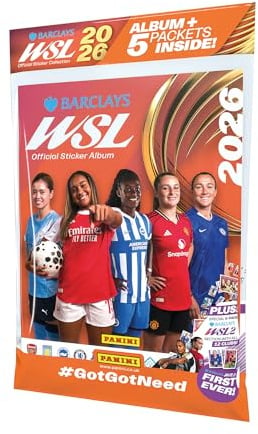 Panini Barclays Damen Super League Offizielle Sticker-Kollektion 2026 - Starter Pack